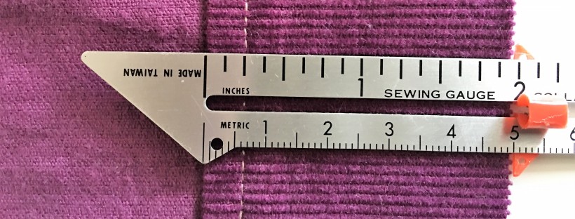 Hand DIY Sewing Seam Gauge Ruler Sliding Gauge Sewing Measuring